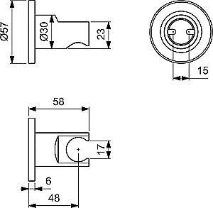 Держатель ручного душа Ideal Standard IDEALRAIN BC806XG купить в интернет-магазине сантехники Sanbest