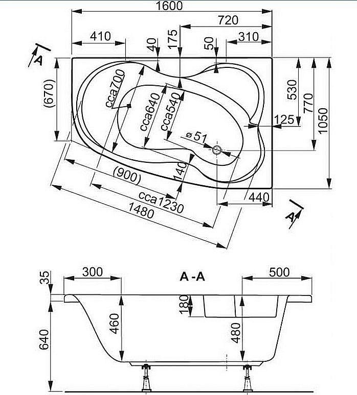 Ванна акриловая Vagnerplast Melite 160x105 купить в интернет-магазине Sanbest