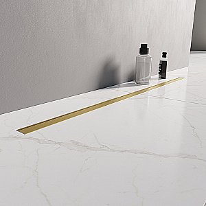 Душевой трап NEW TRENDY VISIO SLIM GOLD 70 OL-0082 матовое золото купить в интернет-магазине Sanbest