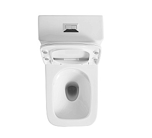 Унитаз моноблок Grossman Classic GR-4486SQ белый, безободковый, с крышкой микролифт, слив торнадо купить в интернет-магазине Sanbest