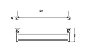 Полотенцедержатель Schein Carving 7065040 хром купить в интернет-магазине сантехники Sanbest