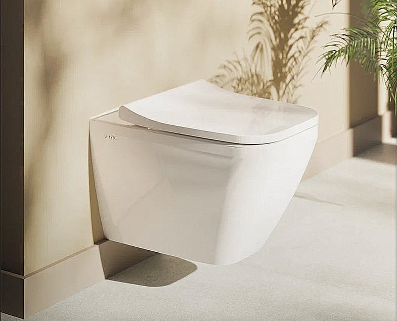 Унитаз Vitra INTEGRA SQUARE 9856B003-7206 безободковый с инсталляцией, с крышкой микролифт купить в интернет-магазине Sanbest