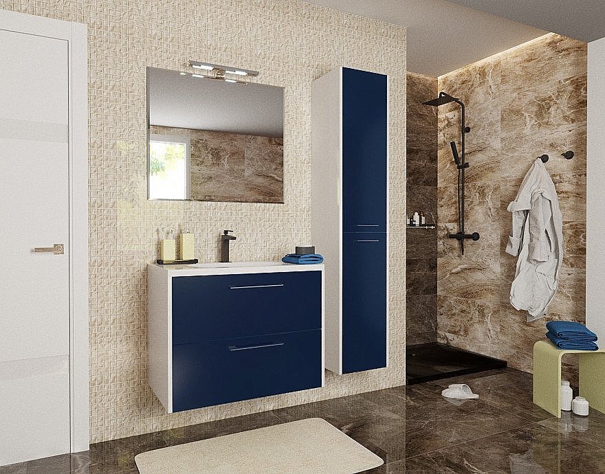 Тумба с раковиной Эстет Vegas 90 белая для ванной в интернет-магазине Sanbest