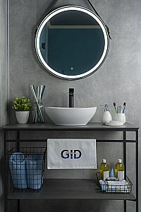 Раковина накладная Gid Lago 41 Nc900 51164 белая купить в интернет-магазине Sanbest