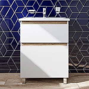 Тумба с раковиной AM.PM X-Joy 65 напольная белая для ванной в интернет-магазине Sanbest