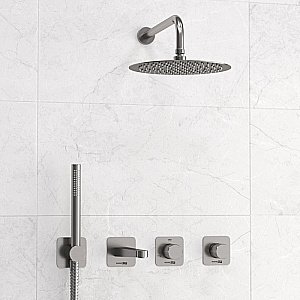 Душевая система WasserKRAFT Tauber 6400 SET2845 никель купить в интернет-магазине сантехники Sanbest