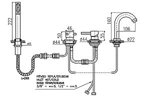 Смеситель на борт ванны RAV-Slezak SEINA SE962.5P хром купить в интернет-магазине сантехники Sanbest