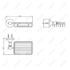 Мыльница Melana MLN-821012 золото купить в интернет-магазине сантехники Sanbest