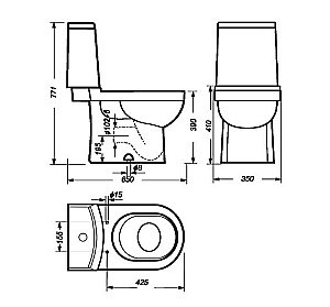Унитаз-компакт Sanita luxe Next Comfort NXTSLCC01040622 с бачком, с крышкой микролифт, белый купить в интернет-магазине Sanbest