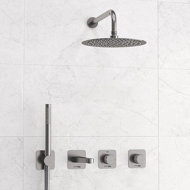 Душевая система WasserKRAFT Tauber 6400 SET2845 никель купить в интернет-магазине сантехники Sanbest