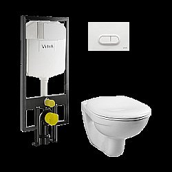 Унитаз Vitra Normus 9773B003-7201 с инсталляцией, с крышкой, белый купить в интернет-магазине Sanbest