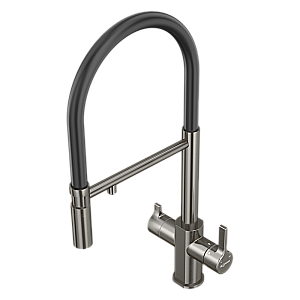 Смеситель для кухни Elghansa 56F5511-Gun оружейная сталь матовая купить в интернет-магазине сантехники Sanbest
