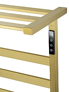 Полотенцесушитель электрический WONZON & WOGHAND FRANKFURT, Брашированное золото (WW-1029-BG) купить в интернет-магазине сантехники Sanbest