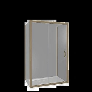 Душевой уголок Good Door JAZZ WTW+SP+SP 130х100 стекло прозрачное/профиль золото купить в интернет-магазине Sanbest