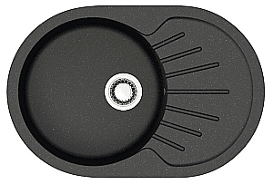 Кухонная мойка Azario Flora 73х45 CS00079913 черная матовая купить в интернет-магазине сантехники Sanbest