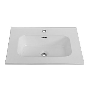 Тумба с раковиной Cezares DUET-N 60 DUET-N-600-2C-SO-BL+CZR-8095-60 Bianco Lucido для ванной в интернет-магазине Sanbest