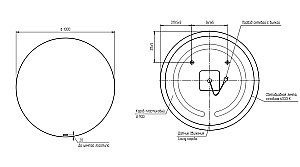 Зеркало Cersanit ECLIPSE 100x100 64145 в ванную от интернет-магазине сантехники Sanbest