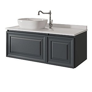 Тумба с накладной раковиной с ящиками и дверцами Caprigo Ponza 151-160 для ванной в интернет-магазине Sanbest