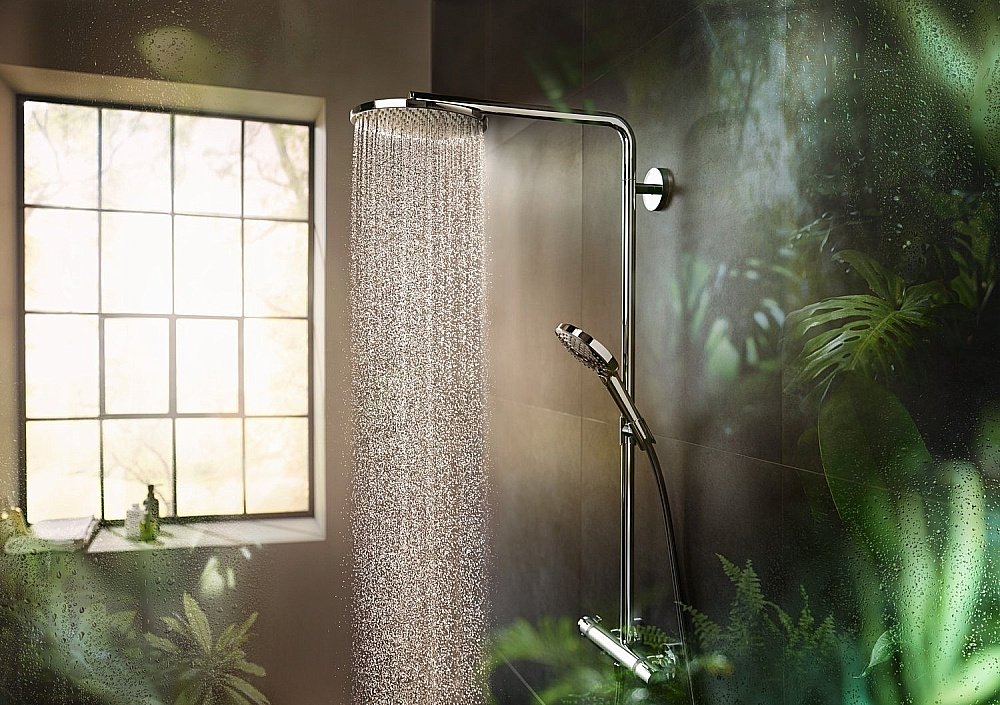 Душевая система Hansgrohe Raindance Select S Showerpipe 240 1jet PowderRain 27633000 купить в интернет-магазине сантехники Sanbest