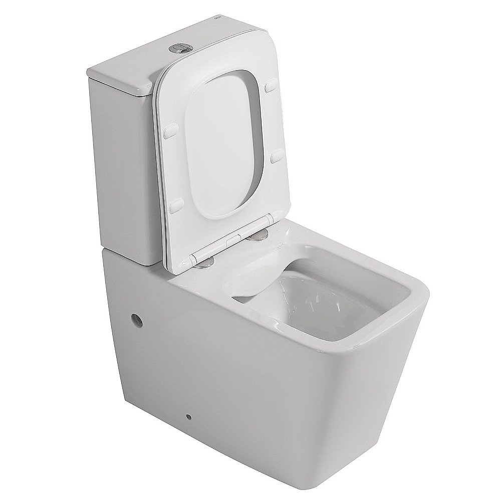 Унитаз ABBER Rechteck AC1210 с крышкой микролифт, с бачком, безободковый купить в интернет-магазине Sanbest