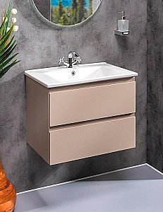 Тумба с раковиной Armadi Art Capolda 65 латте для ванной в интернет-магазине Sanbest