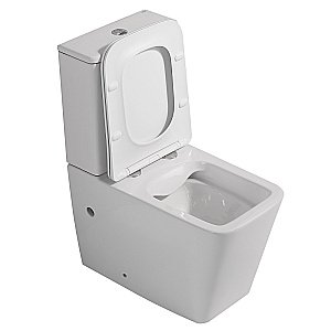 Унитаз ABBER Rechteck AC1210 с крышкой микролифт, с бачком, безободковый купить в интернет-магазине Sanbest