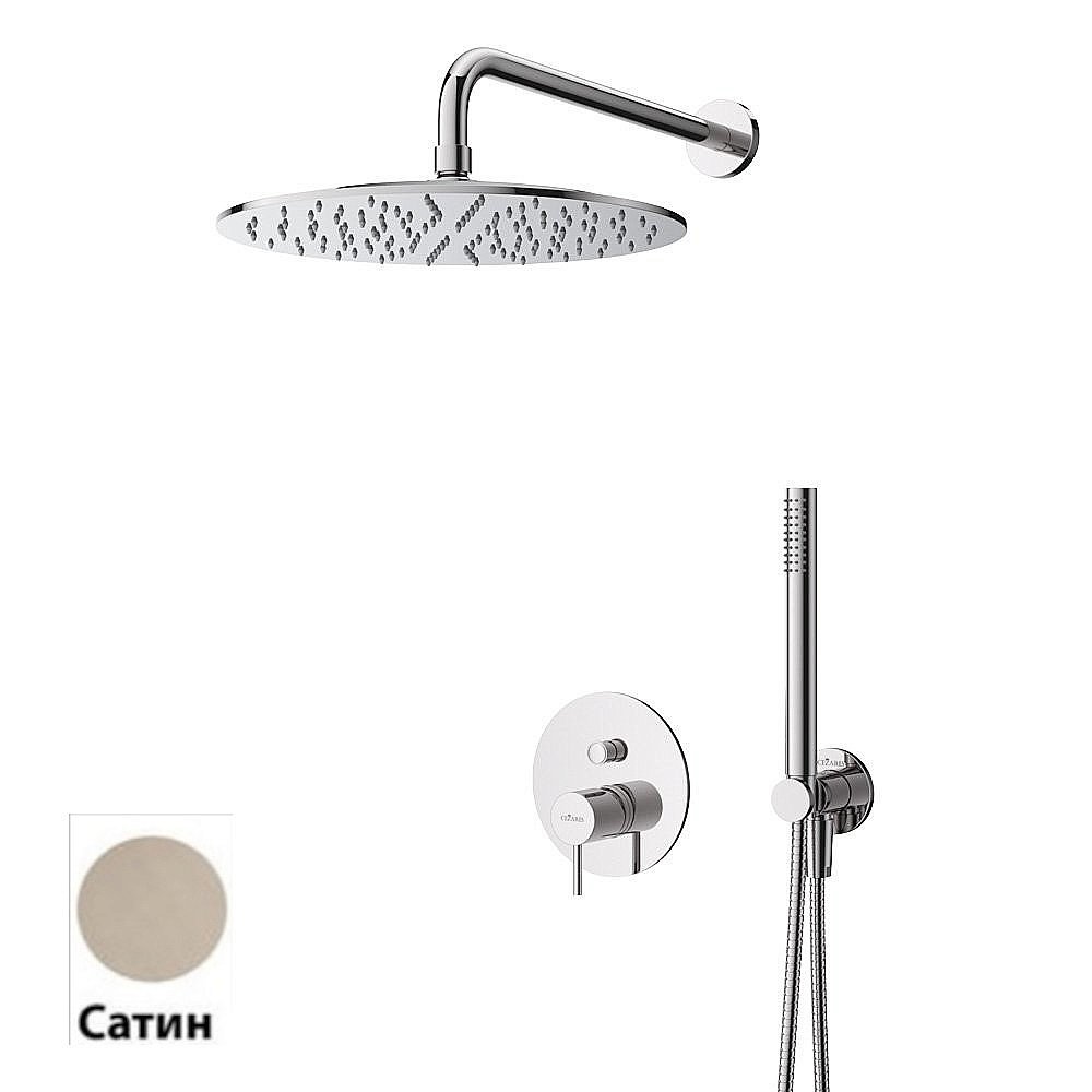 Душевая система Cezares LEAF-DSIP-30-L-ST Сатин купить в интернет-магазине сантехники Sanbest