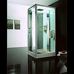 Душевая кабина Orans Diamond SR-89101S 100х100 white правая купить в интернет-магазине сантехники Sanbest