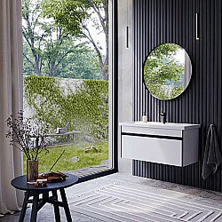 Тумба с раковиной Aqwella Urban 100 URB0110 белая для ванной в интернет-магазине Sanbest