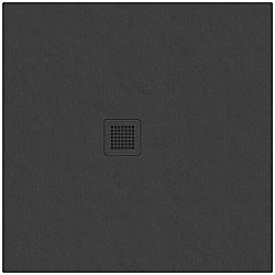 Душевой поддон Ravak SLATE PRO 80x80 XA034433010 черный купить в интернет-магазине Sanbest