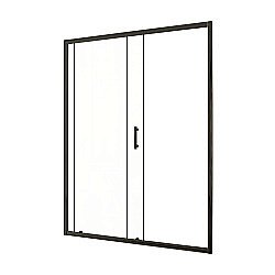 Душевая дверь Taliente TA-150-1CB 150 стекло прозрачное/черный профиль купить в интернет-магазине Sanbest