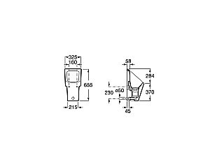 Писсуар Roca Hall 353621000 купить в интернет-магазине Sanbest
