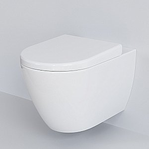 Унитаз Ambassador Queen 113T20001R-112T20001S белый, безободковый, с крышкой микролифт купить в интернет-магазине Sanbest