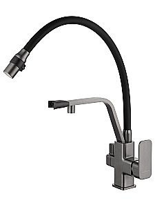 Смеситель для кухни WONZON & WOGHAND WW-88458013-BGM темный графит купить в интернет-магазине сантехники Sanbest