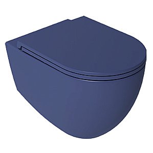 Унитаз подвесной Isvea Infinity 10NF02001SV-2Z синий матовый, безободковый купить в интернет-магазине Sanbest