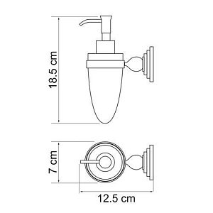 Диспенсер настенный WasserKRAFT Ammer К-7099 купить в интернет-магазине сантехники Sanbest