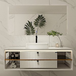 Зеркало LED Black & White Gravity AV707.MR 145 в ванную от интернет-магазине сантехники Sanbest