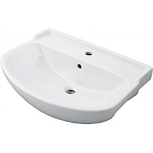 Тумба с раковиной (ПВХ) напольная Misty Амур 60 белая для ванной в интернет-магазине Sanbest