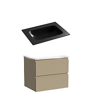 Тумба с раковиной Sancos FOLK FL60CP/CN7011MB 60 капучино для ванной в интернет-магазине Sanbest