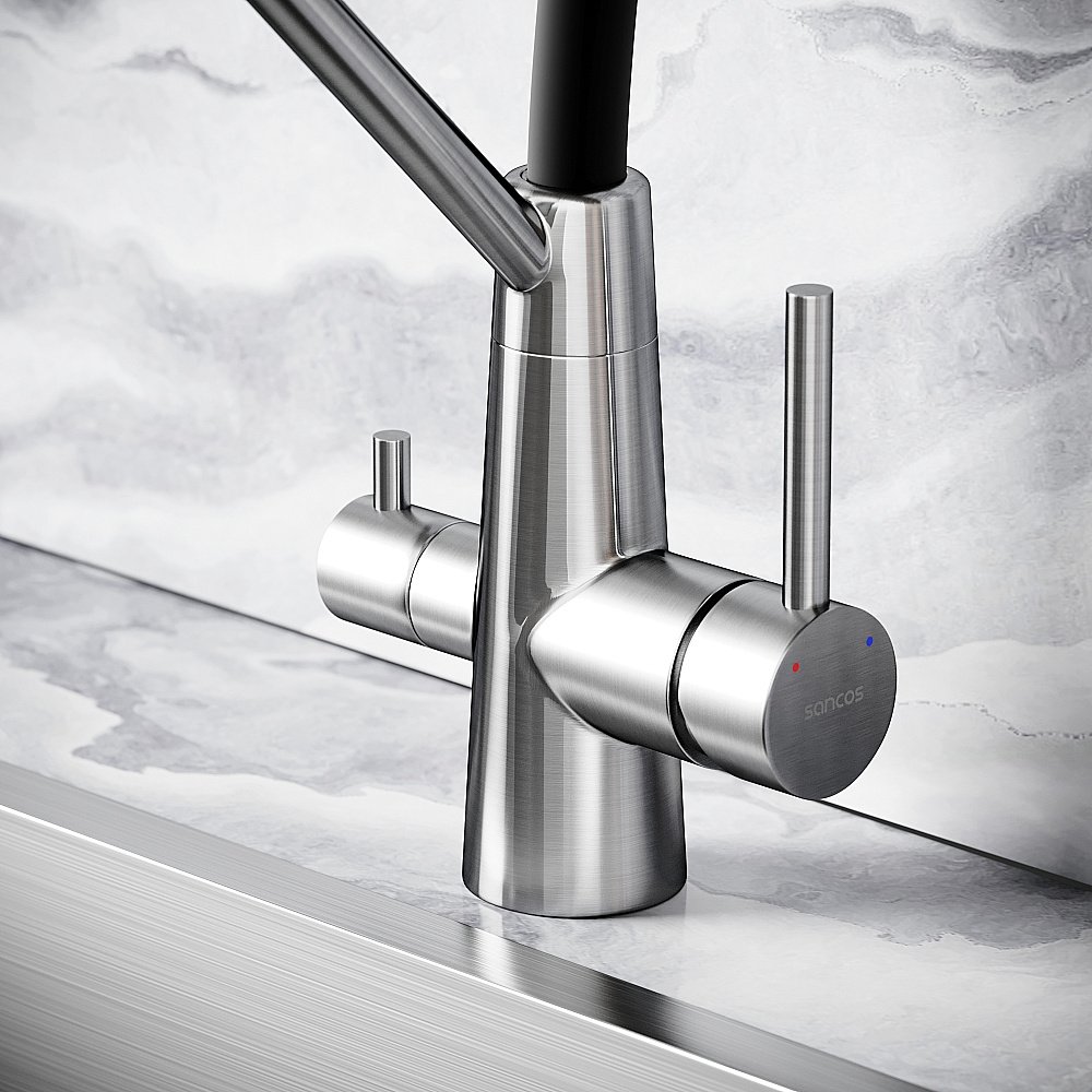 Смеситель для кухни Sancos Nolia SC12003SS нержавеющая сталь купить в интернет-магазине сантехники Sanbest