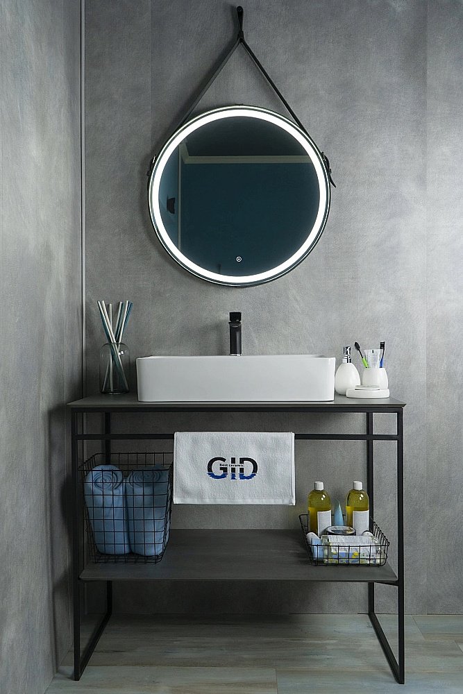 Раковина накладная Gid Geometrico 60 N9256 51172 белая купить в интернет-магазине Sanbest