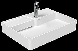 Накладная раковина CREAVIT Ruby 60х45 RB062-00CB42E-0000 белая купить в интернет-магазине Sanbest