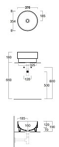 Раковина SIMAS Po-mo PO01bi 37 купить в интернет-магазине Sanbest