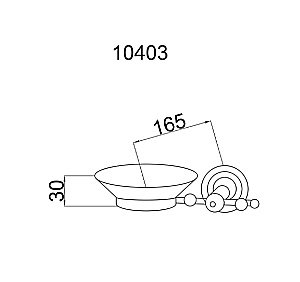 Мыльница Boheme Imperiale 10403 купить в интернет-магазине сантехники Sanbest