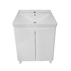 Тумба с раковиной Azario LOTOS 50 Н CS00094663 белая для ванной в интернет-магазине Sanbest