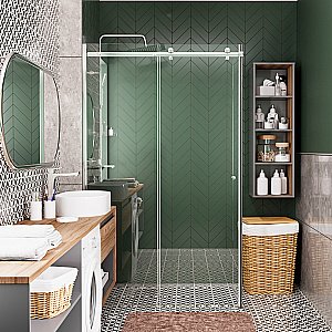 Душевой уголок WasserKRAFT Vils 56R06 120х80 стекло прозрачное/профиль серебро купить в интернет-магазине Sanbest