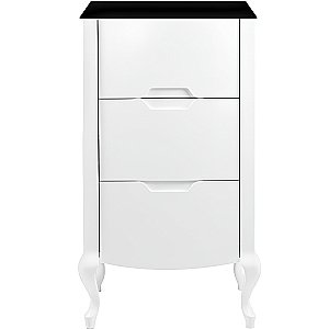 Комод Pestan Rustika 95 RST000K белый/черный для ванной в интернет-магазине сантехники Sanbest