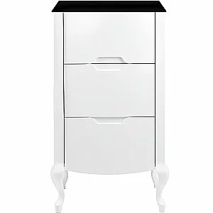 Комод Pestan Rustika 95 RST000K белый/черный для ванной в интернет-магазине сантехники Sanbest