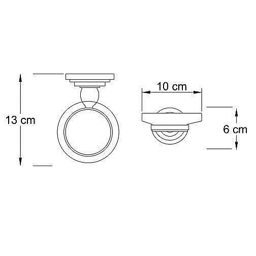 Мыльница стеклянная WasserKRAFT Isar К-7329 купить в интернет-магазине сантехники Sanbest