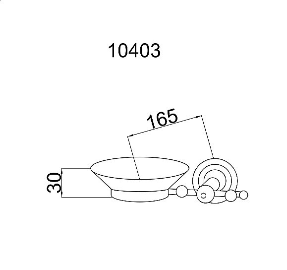 Мыльница Boheme Imperiale 10403 купить в интернет-магазине сантехники Sanbest
